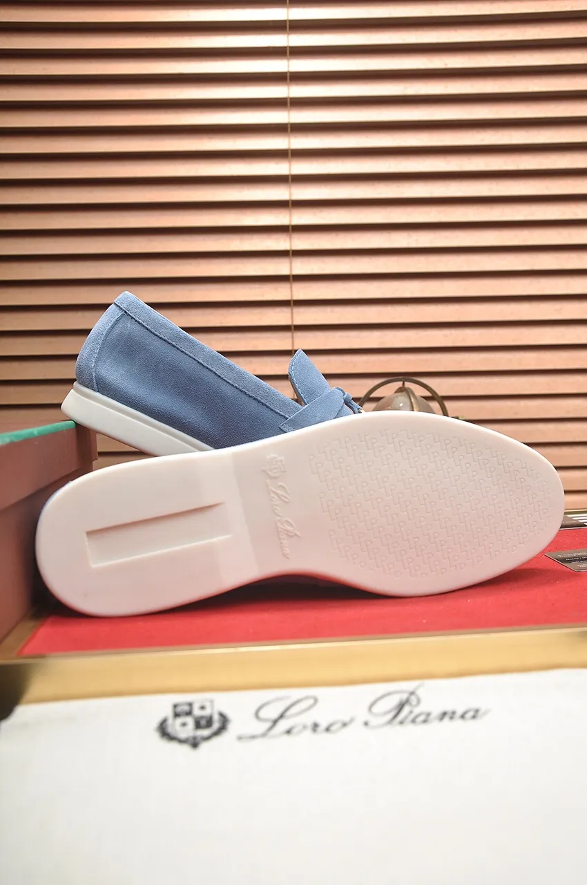 Men's shoes 💰400💶[𝐥𝐨𝐫𝐨 𝐏𝐢𝐚𝐧𝐚] [Couple model] High-end quality, affordable price, LP classic loafers, Italian treasure brand, the only brand that can match Hermès! Only after wearing it do we know that we can’t live up to our feet. Women’s code: 35-40 (customized sizes 34, 41, 42 are non-returnable) Men’s code: 38-44 (customized 45, 46, 47, 48 are non-refundable) Fabric: Customized imported cashmere Lining: Customized imported fetal cowhide Foot: Imported benzene-dyed calfskin Outsole: Exclusive original glass rubber outsole